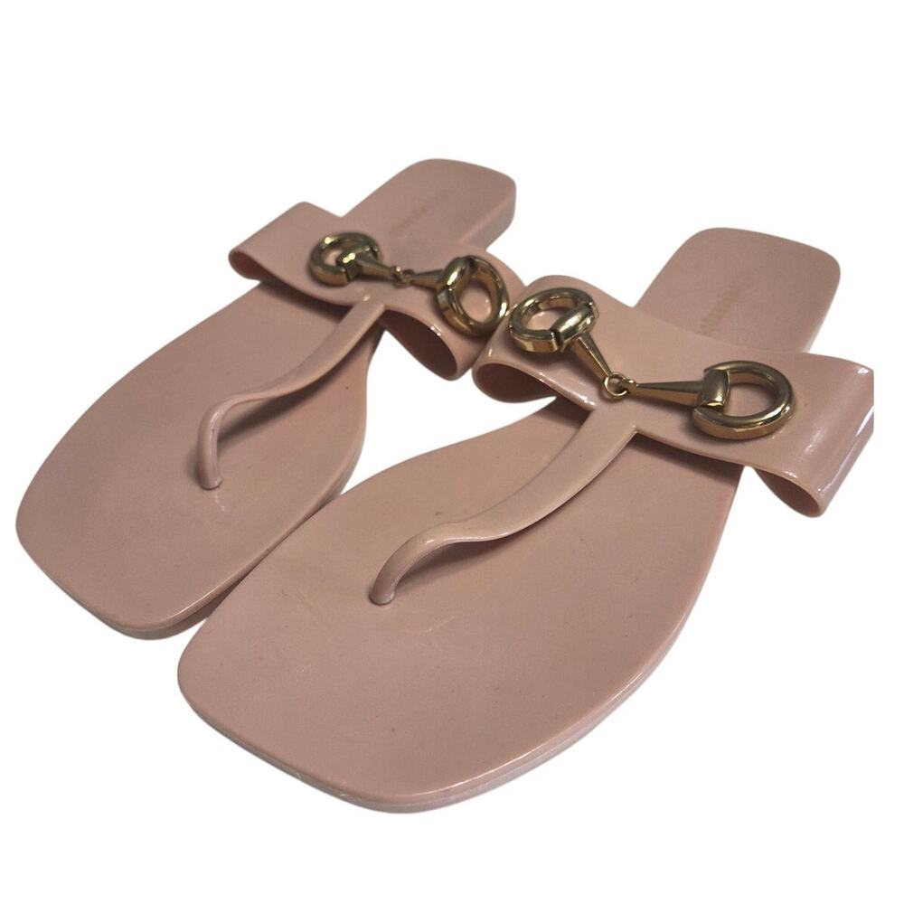 A Lil Bit Horsebit Jelly Sandals – Jeffrey Campbell – 8